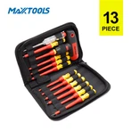 13 kpl T-kahvallinen VDE-ruuvimeisselisarja vetoketjupussissa