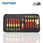 13 kpl VDE vaihdettava ruuvimeisselisarja vetoketjupussissa